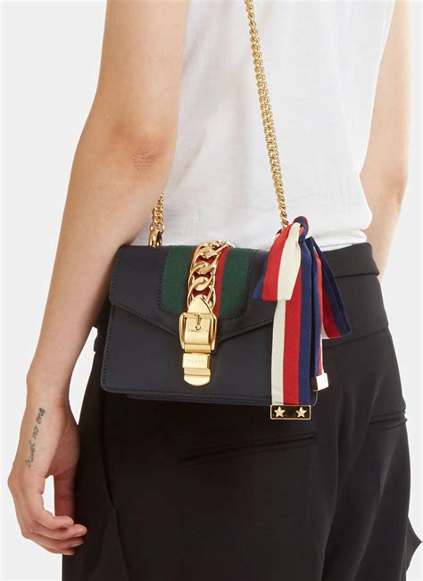 gucci sylvie mini chain bag|gucci mini shoulder bags.